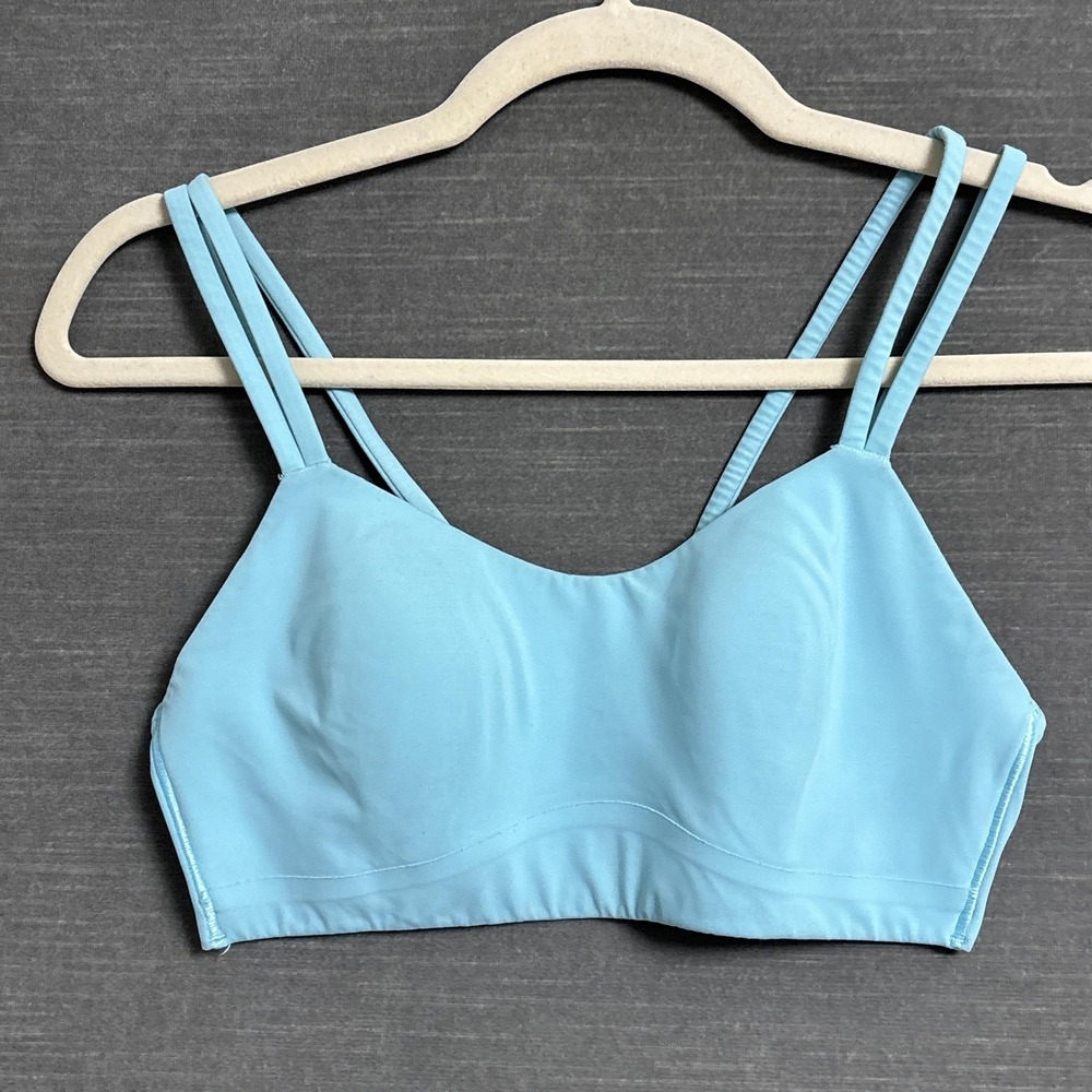 Lululemon Sports Like A Cloud Sports Bra XXS Blue Light Support Yoga Quick Dry - Picture 1 of 8